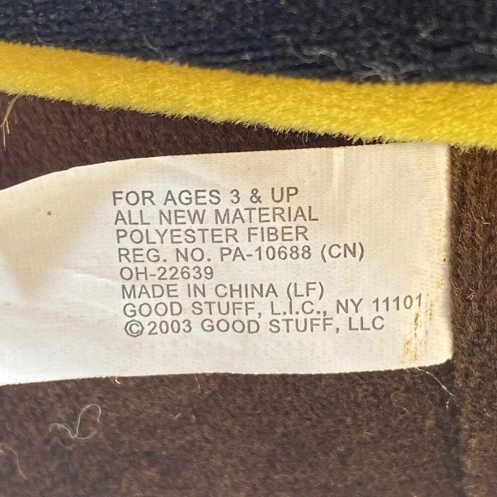Pittsburgh Steelers NFL Plush Teddy Bear Football Stuffed Animal 2003 Vintage‎